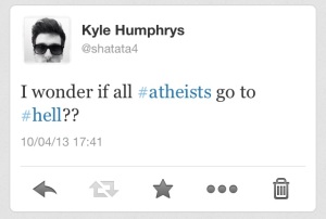Atheist Tweet